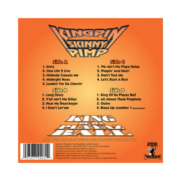 King of Da Playaz Ball (Colored 2xLP)