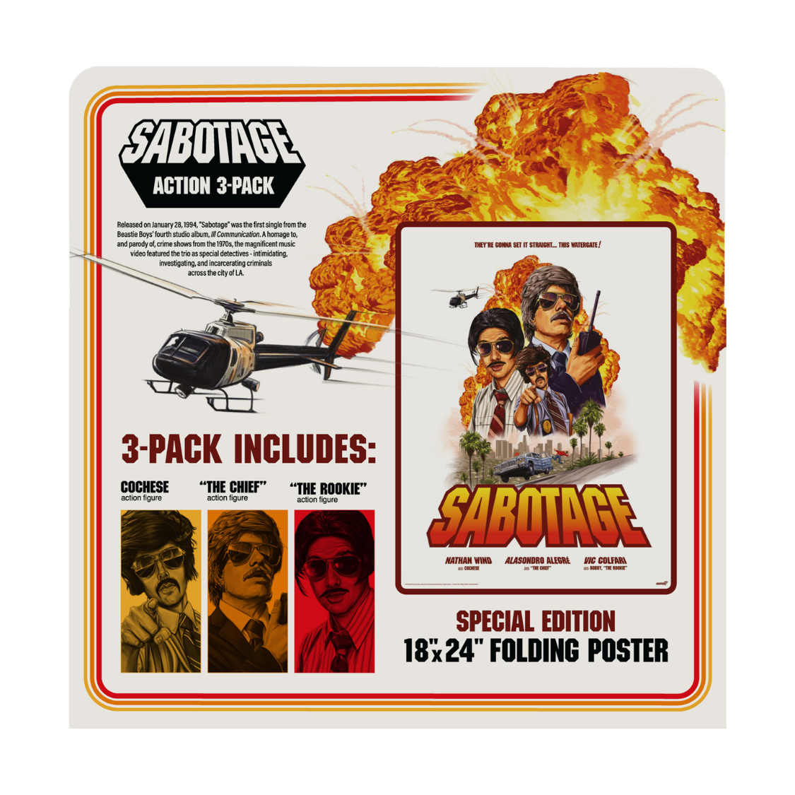 Sabotage ReAction Set (3x3.75" Figures)